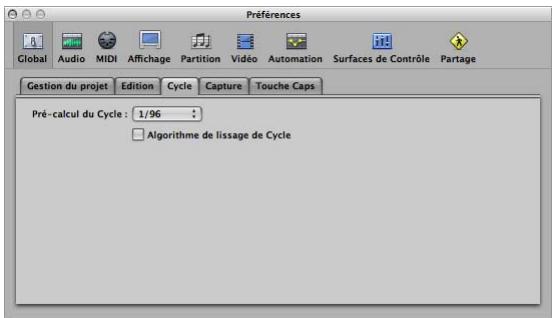 APPLE LOGIC PRO 8 - Preférences Cycle - 1