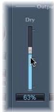 APPLE LOGIC PRO 8 - Pour ajuster le curseur d'un parametre : - 1