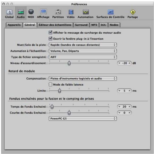 APPLE LOGIC PRO 8 - Preférences Periphériques - 1