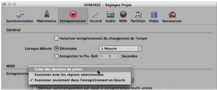 APPLE LOGIC PRO 8 - Pour enregistrer une seule région MIDI : - 1