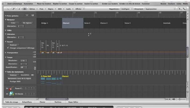 APPLE LOGIC PRO 8 - Pistes globales - 1