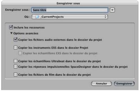 APPLE LOGIC PRO 8 - Sauvegarde et partage de projets - 1