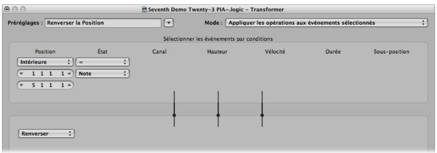 APPLE LOGIC PRO 8 - Renverser la Position - 1
