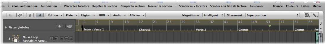 APPLE LOGIC PRO 8 - Pour activer la lecture solo d'une ou de plusieurs régions à l'aide du mode Solo : - 2