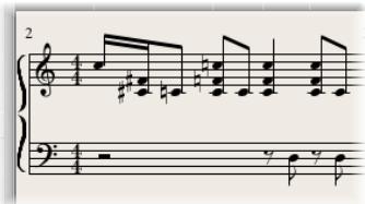 APPLE LOGIC PRO 8 - Ligatures de notes entre plusieurs portées - 4