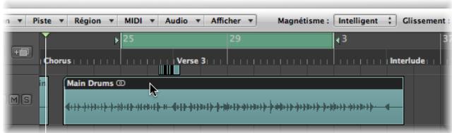 APPLE LOGIC PRO 8 - Pour diviser des régions au niveau du locator : - 1