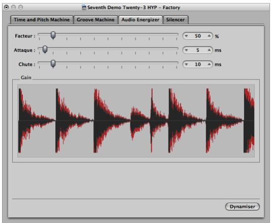APPLE LOGIC PRO 8 - Utilisation de l'Audio Energizer - 1