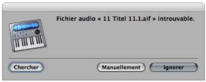 APPLE LOGIC PRO 8 - Recherche et remplacement de fichiers audio orphelins - 1