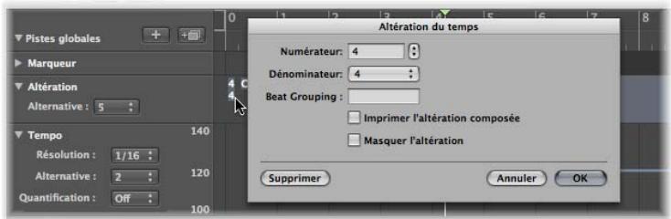 APPLE LOGIC PRO 8 - Réglage de l'articulation du temps dans un projet - 5