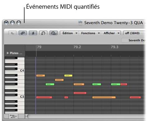 APPLE LOGIC PRO 8 - Points à prendre en considération lors de l'utilisation de la quantificatio. tion de regions - 2