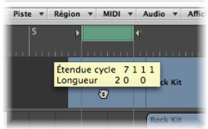 APPLE LOGIC PRO 8 - Pour adapter un marquee à une boucle : - 1