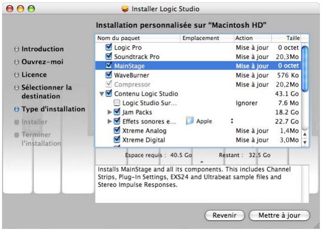 APPLE LOGIC STUDIO - Pour installer et autoriser l'accès à logic studio : - 2