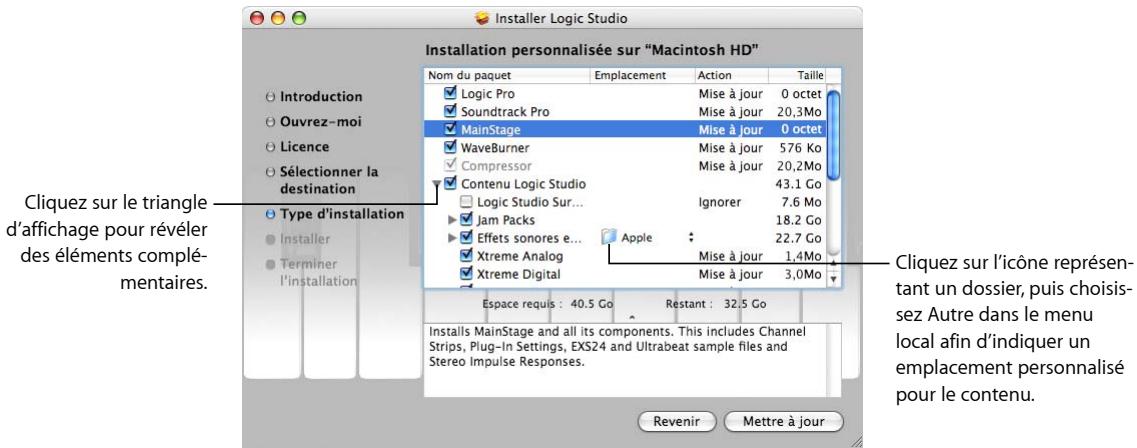 APPLE LOGIC STUDIO - Installation personnalisée de contenu - 1