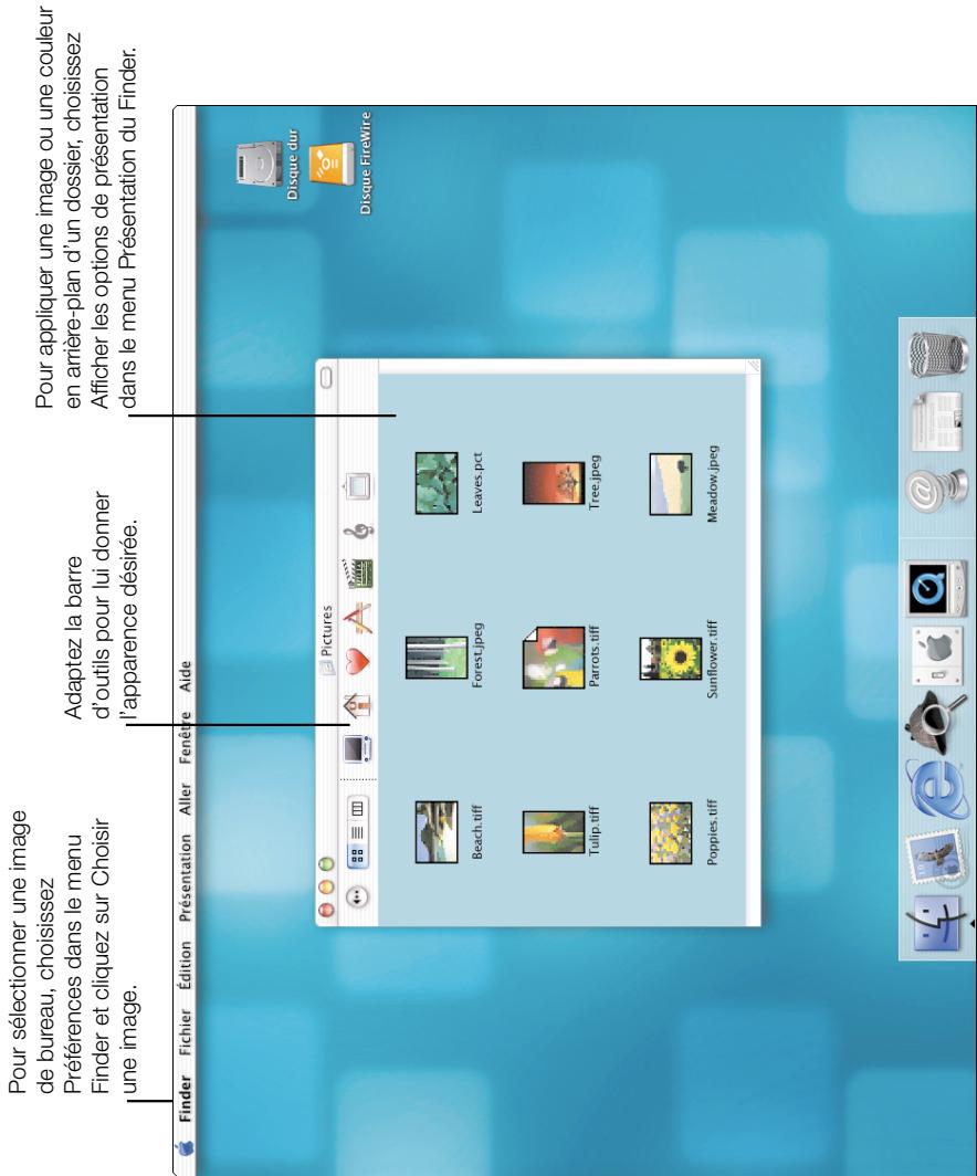 APPLE MAC OS X 10.0 - Modes de presentation du Finder - 3