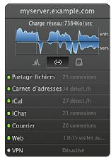 APPLE MAC OS X SERVER 10.6 SNOW LEOPARD - Utilisation du widget d'etat du serveur - 2