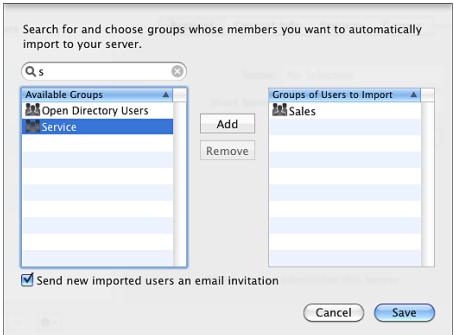 APPLE MAC OS X SERVER 10.6 SNOW LEOPARD - Importation automatique de groupes d'utilisateurs - 1
