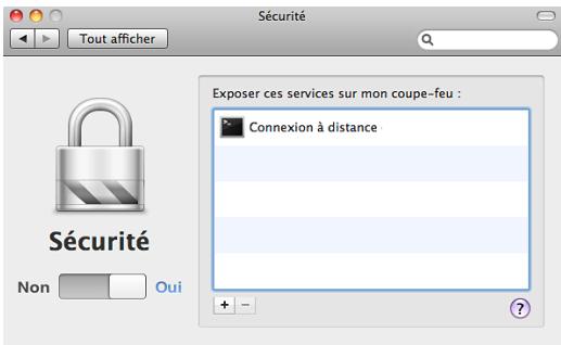 APPLE MAC OS X SERVER 10.6 SNOW LEOPARD - Modification des réglages de sécurité - 1