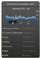APPLE MAC OS X SERVER 10.6 SNOW LEOPARD - Utilisation du widget d'etat du serveur - 1