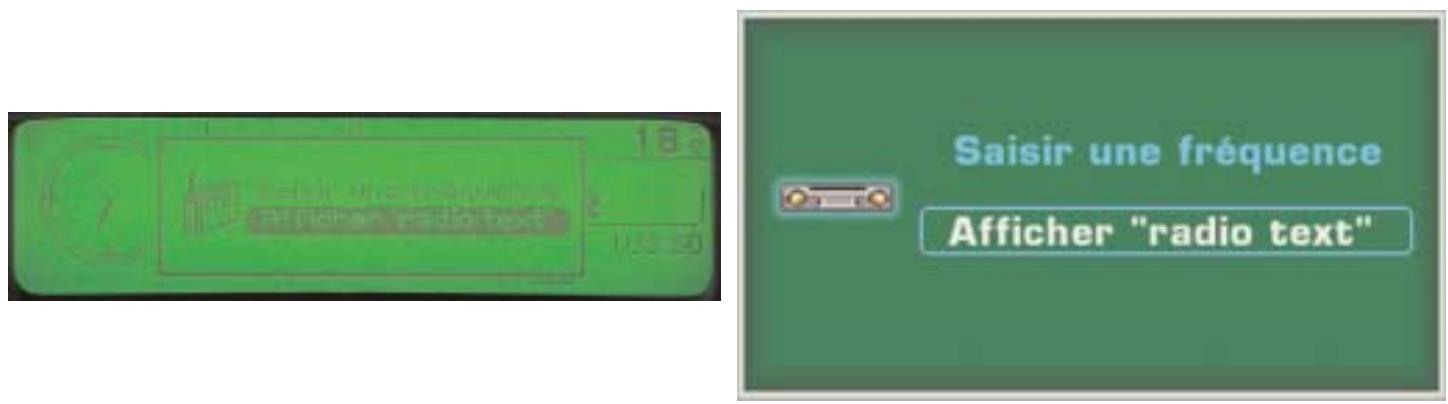 PEUGEOT NAVTEQ RT3 - Le radio text - 1