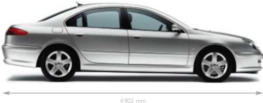 PEUGEOT 607 - Dimensions - 1