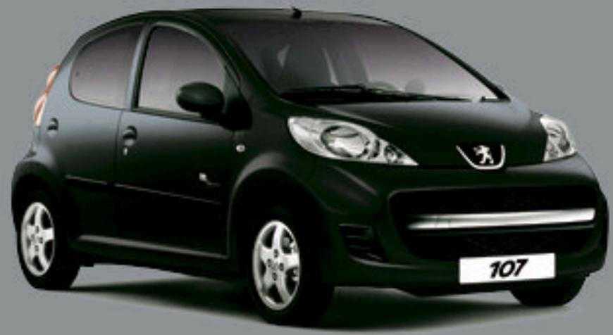 PEUGEOT 107 BLACK AND SILVER - Edition - 1