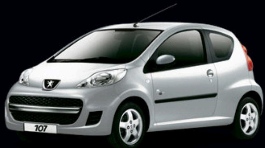 PEUGEOT 107 BLACK AND SILVER - DIMENSIONS - 4