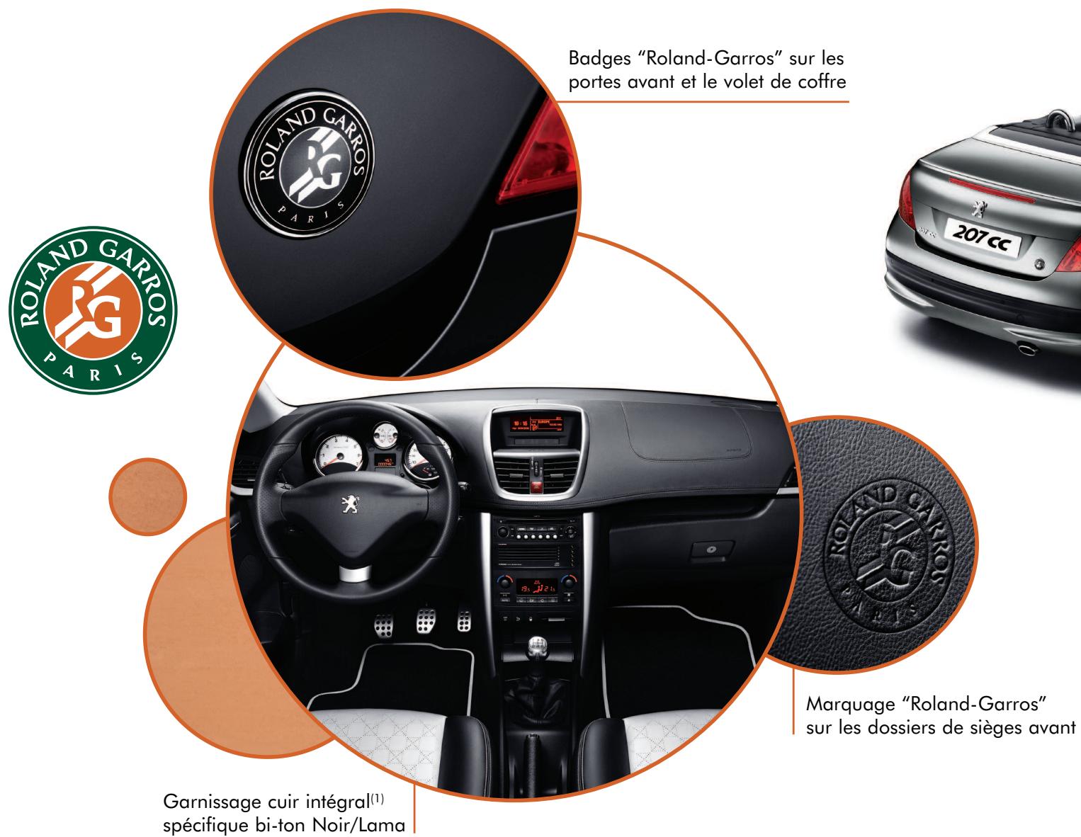 PEUGEOT 207 CC ROLAND-GARROS - CC Roland-Garros - 1