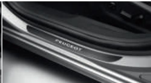 PEUGEOT 508 SW - Protecteurs de seuil de portespect aluminium fumé - 1