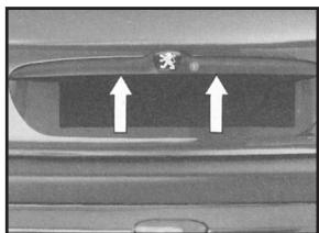 PEUGEOT 206 - Feux de plaque minéalogique W5W - 1