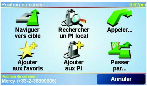 TOMTOM GO - Utiliser le bouton Curseur - 1