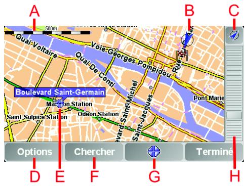 TOMTOM GO - Utiliser la carte - 1