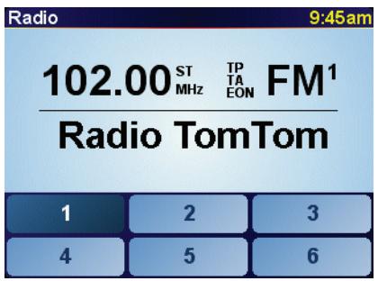 TOMTOM TOYOTA TNS400 - Utiliser la radio - 1