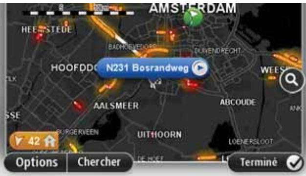 TOMTOM GO LIVE 1000, GO LIVE 1005 - Vérifier les incidents de circulation dans notre région - 1