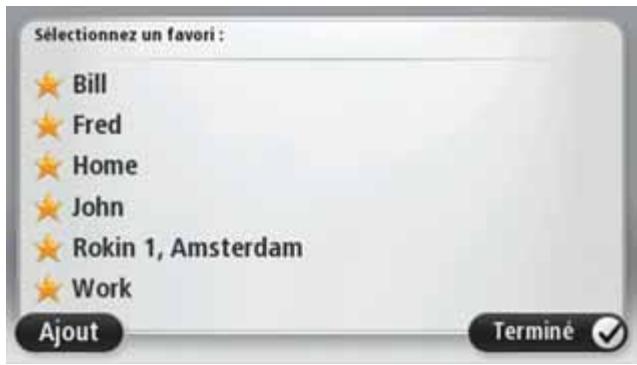 TOMTOM GO LIVE 1000, GO LIVE 1005 - Gérer les favorsis - 2