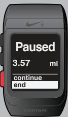 TOMTOM GPS MONTRE NIKE+ - Faire défiler, sélectionner, taper légèrement - 7