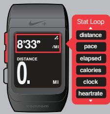 TOMTOM GPS MONTRE NIKE+ - Faire défiler, sélectionner, taper légèrement - 5