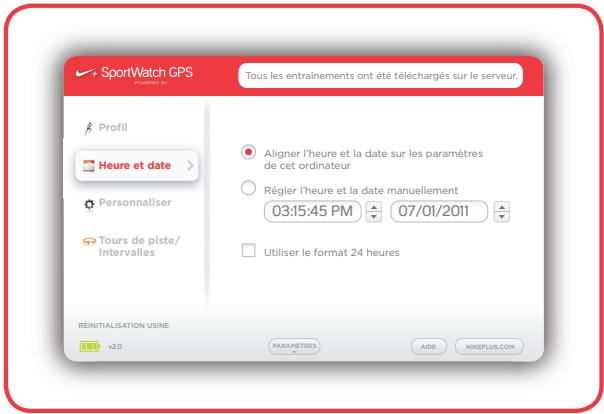 TOMTOM GPS MONTRE NIKE+ - CONFIGURATION DES UNITS DE DISTANCE - 1