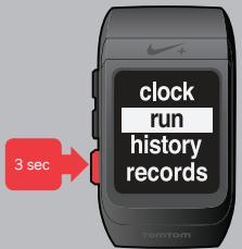 TOMTOM GPS MONTRE NIKE+ - Faire défiler, sélectionner, taper légèrement - 2