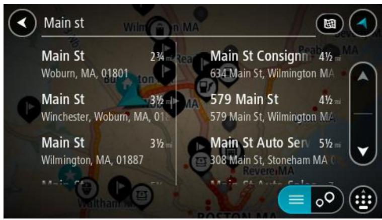TOMTOM G0 60 - Utiliser les résultats de la recherche - 2