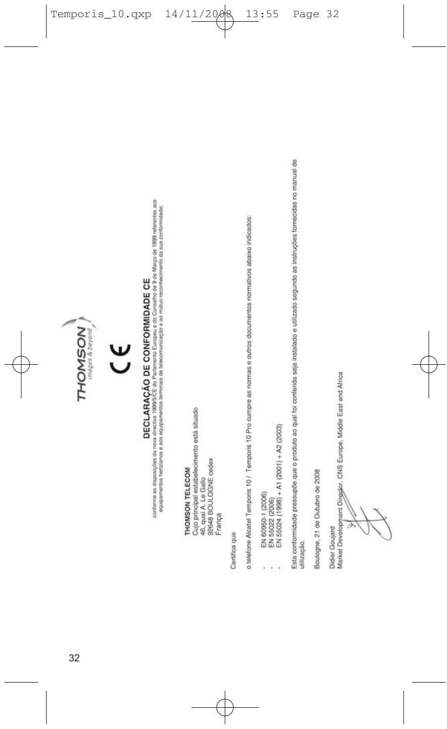 ALCATEL TEMPORIS 10 - MEIO AMBIENTE - 2