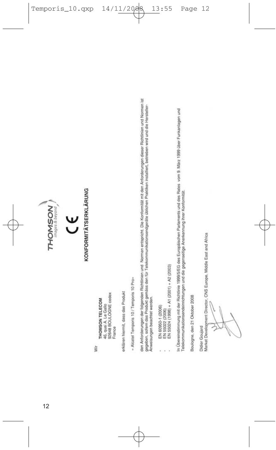 ALCATEL TEMPORIS 10 - UMWELT - 2