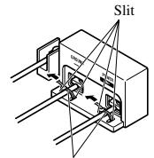 PIONEER PRS-D5000SPL - Put the wire ties in the slits and wrap the wire ties around the wires. - 1