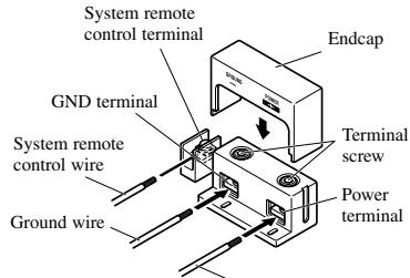 PIONEER PRS-D5000SPL - Connect the wires to the terminal. - 1
