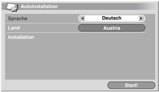 PIONEER PDP-434HDE - Verwendung der Autoinstallation - 1