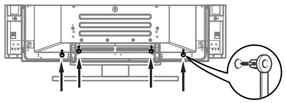 PIONEER PDP-434HDE - Anbringen der Schnellverschlussklemen an der Haupteinheit - 1