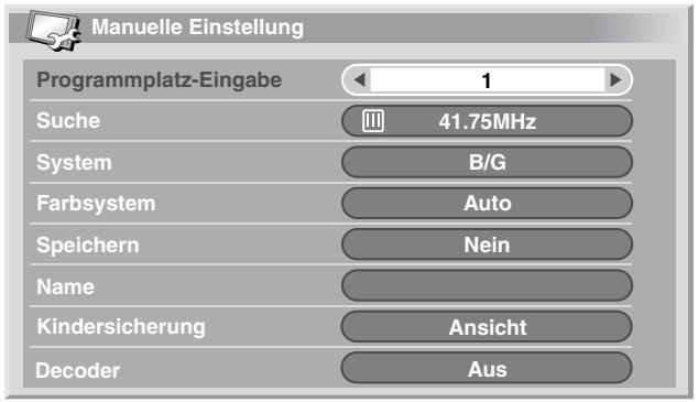 PIONEER PDP-434HDE - Verwendung von Manuelle Einstellung - 1