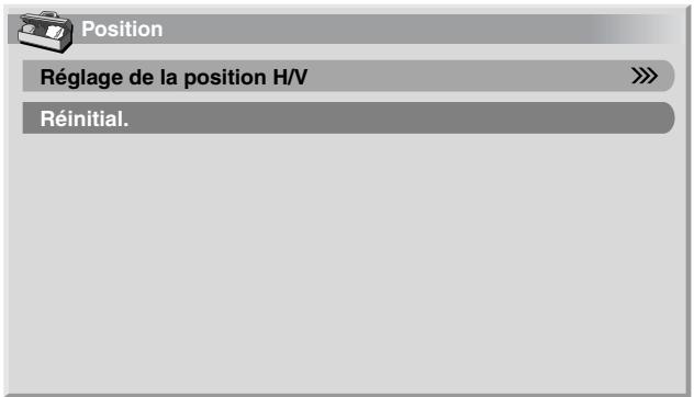 PIONEER PDP-434HDE - Réglage de la position de l'image (mode AV uniquement) - 1