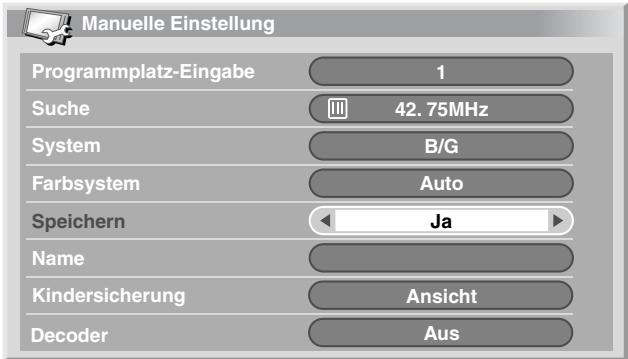 PIONEER PDP-434HDE - Verwendung von Manuelle Einstellung - 5