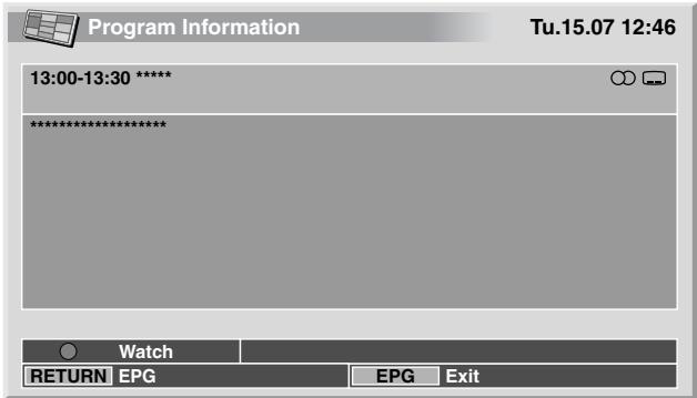 PIONEER PDP-434HDE - Selecting a programme for immediate watch - 1