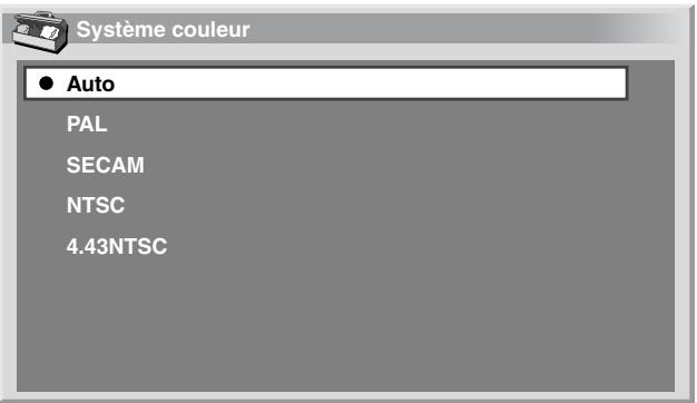 PIONEER PDP-434HDE - Choix du standard couleur (mode AV uniquement) - 1